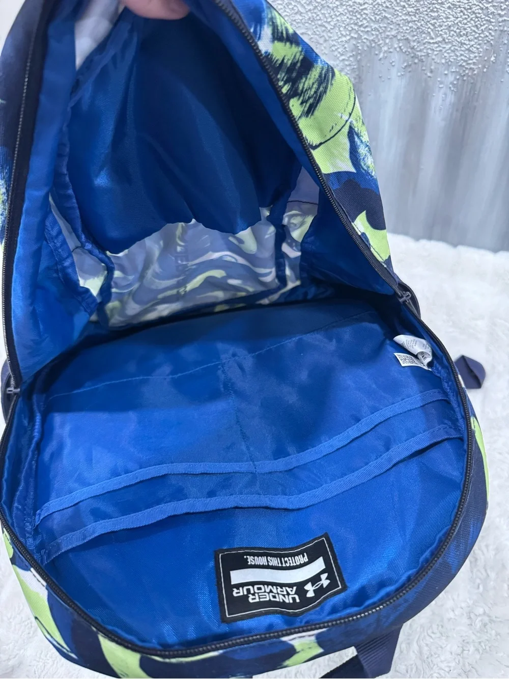 Under Armour Men’s Navy & Lime Camo Backpack